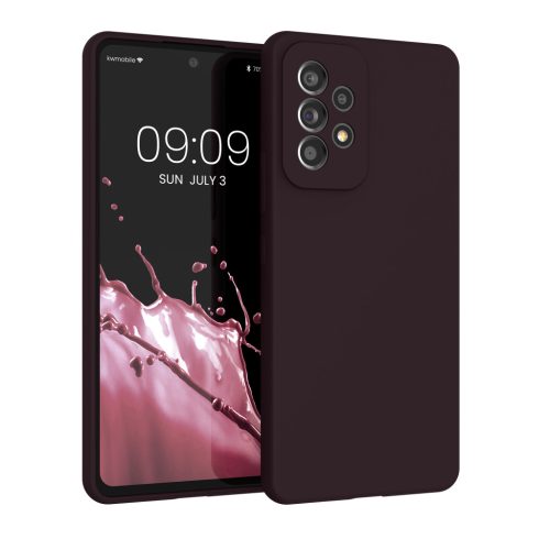 Kwmobile tok Samsung Galaxy A53 5G-hez, sötétlila, szilikon, 57835.114