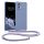 Kwmobile tok nyakpánttal Motorola Edge 30 Neo-hoz, kék, szilikon, 61582.108