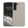Kwmobile tok Samsung Galaxy S22-höz, világosszürke, szilikon, 56756.96