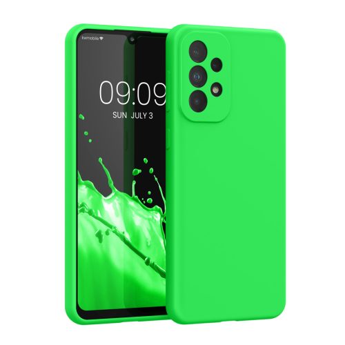 Kwmobile tok Samsung Galaxy A33 5G-hez, zöld, szilikon, 57833.44