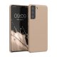 Kwmobile tok Samsung Galaxy S21 készülékhez, rózsaszín, szilikon, 54056.154