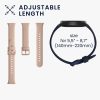 2 db Kwmobile szíj készlet Xiaomi Mi Band 7 Pro készülékhez, fekete/krém, szilikon, 59602.06
