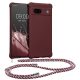 Kwmobile Google Pixel 7a telefontok nyakpánttal, lila, szilikon, 61600.187