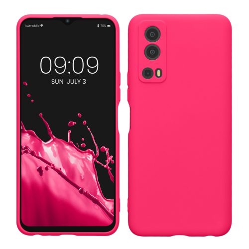 Kwmobile tok Vivo Y72 5G/Y52 5G-hez, rózsaszín, szilikon, 59095.77