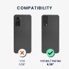Kwmobile tok Vivo Y72 5G/Y52 5G-hez, rózsaszín, szilikon, 59095.77