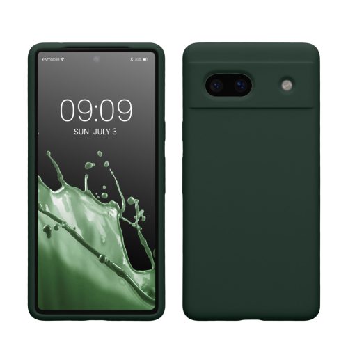 Kwmobile Google Pixel 7a tok, sötétzöld, szilikon, 61597.169