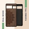 Kwmobile Google Pixel 7a tok, barna, fa/szilikon, 61603.01