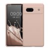 Kwmobile Google Pixel 7a tok, krémszínű, szilikon, 61597.225