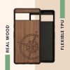 Kwmobile Google Pixel 7a tok, barna, fa/szilikon, 61603.02