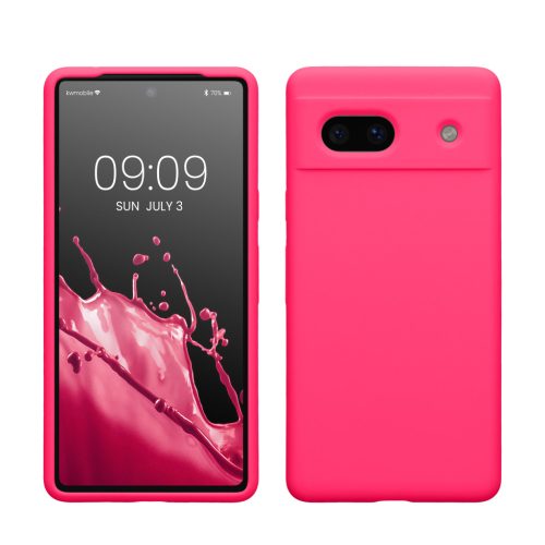 Kwmobile Google Pixel 7a tok, rózsaszín, szilikon, 61597.77