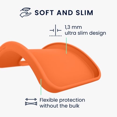 Kwmobile tok TCL 40 SE-hez, narancssárga, szilikon, 60793.15