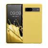 Kwmobile Google Pixel 7a tok, sárga, szilikon, 61614.165