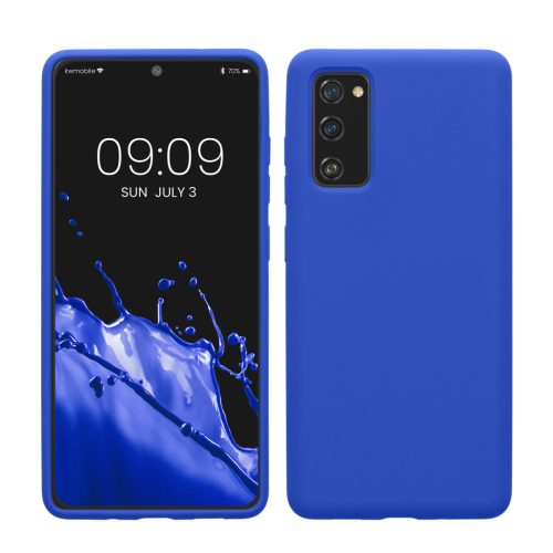 Kwmobile tok Samsung Galaxy S20 FE-hez, kék, szilikon, 53605.134