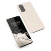 Kwmobile tok Samsung Galaxy S20 FE-hez, krémszínű, szilikon, 53605.16