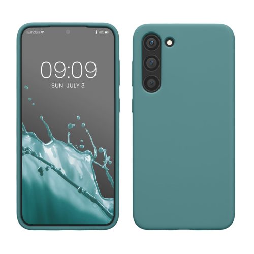Kwmobile tok Samsung Galaxy S23 Plus-hoz, zöld, szilikon, 60274.206