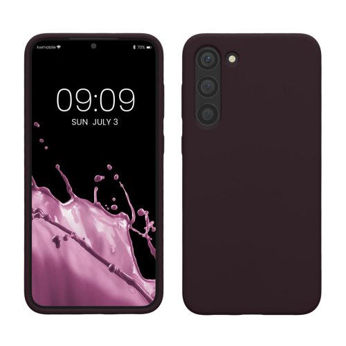 Kwmobile tok Samsung Galaxy S23 Plus-hoz, sötétlila, szilikon, 60274.114