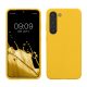 Kwmobile tok Samsung Galaxy S23 készülékhez, sárga, szilikon, 60273.165