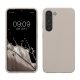 Kwmobile tok Samsung Galaxy S23 készülékhez, világosszürke, szilikon, 60273.96