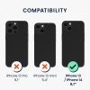 Kwmobile tok levehető nyakpánttal Apple iPhone 14/iPhone 13 készülékhez, átlátszó/fekete, polikarbonát, 61620.01