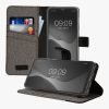Kwmobile tok Motorola Moto E13 készülékhez, szürke/fekete, textil/szilikon, 61626.22