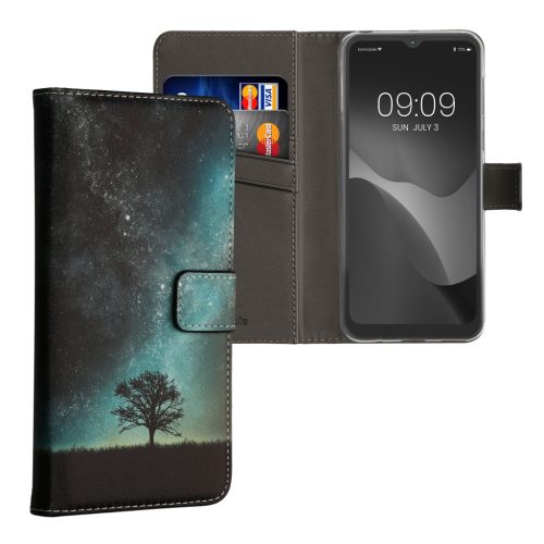 Kwmobile tok Motorola Moto E13 készülékhez, többszínű, ökobőr/szilikon, 61627.01