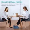 Navaris ergonomikus irodai párna, gyapjú zsebbel a lábak felmelegítésére, 45 x 30 x 15 cm, Kék, 61463.02