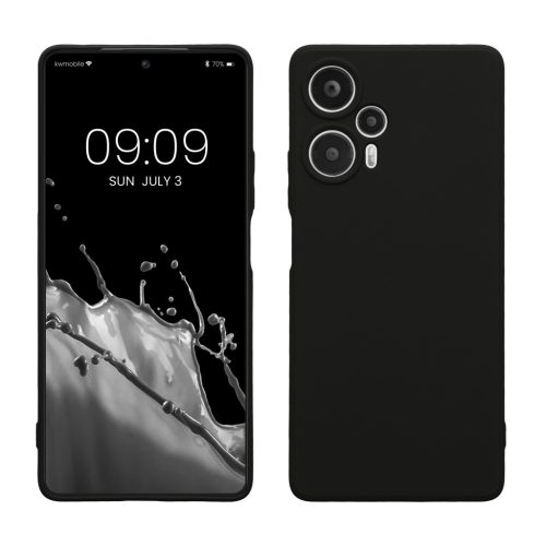 Kwmobile tok Xiaomi Poco F5-höz, fekete, szilikon, 61638.01