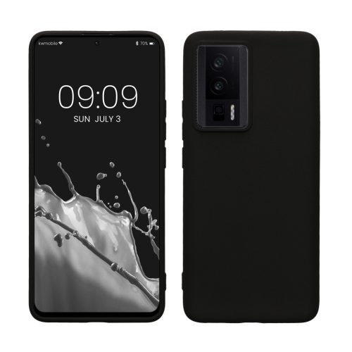 Kwmobile Poco F5 Pro tok, fekete, szilikon, 61639.47