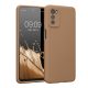 Kwmobile tok Motorola Moto G42-höz, krémszínű, szilikon, 59185.246