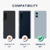 Kwmobile tok Sony Xperia 5 V-hez, lila, szilikon, 61522.187
