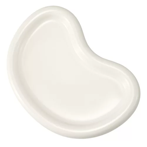 Tava ceramica Navaris, design abstract Moon, 24x16.5x3 cm, pentru bijuterii, bej, ceramica