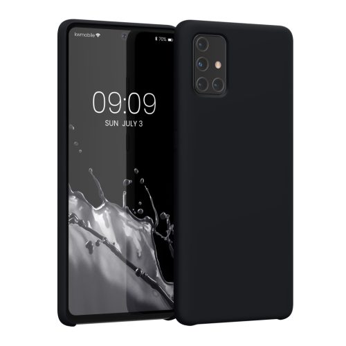 Kwmobile tok Samsung Galaxy A71 készülékhez, sötétkék, szilikon, 51209.186