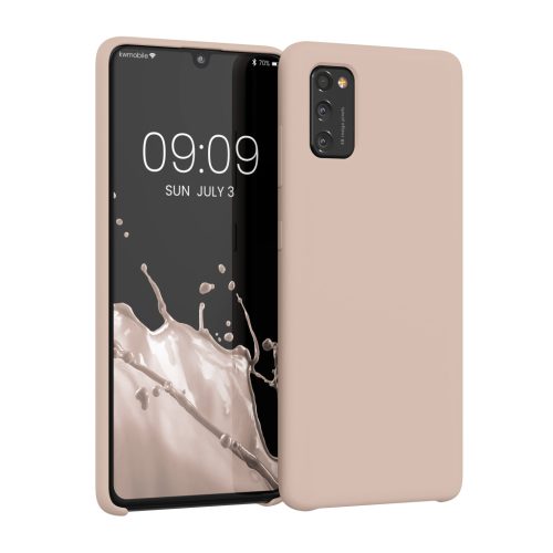 Kwmobile tok Samsung Galaxy A41-hez, krémszínű, szilikon, 52301.225