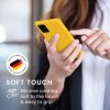 Kwmobile tok Samsung Galaxy A71 készülékhez, sárga, szilikon, 51209.165