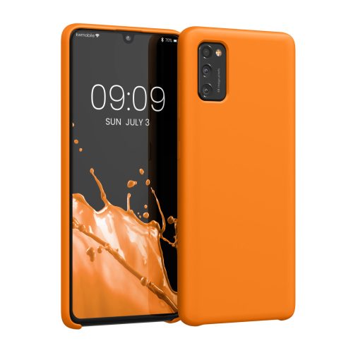 Kwmobile tok Samsung Galaxy A41-hez, narancssárga, szilikon, 52301.15