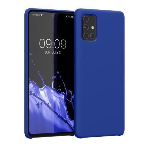 Kwmobile tok Samsung Galaxy A71 készülékhez, kék, szilikon, 51209.134