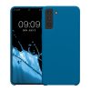 Kwmobile tok Samsung Galaxy S21 Plus-hoz, kék, szilikon, 54066.228