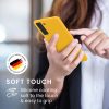 Kwmobile tok Samsung Galaxy S21 Plus-hoz, sárga, szilikon, 54066.165