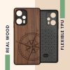 Kwmobile tok Xiaomi Poco F5-höz, barna, fa/szilikon, 61661.01