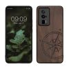 Kwmobile Poco F5 Pro tok, barna, fa/szilikon, 61662.01