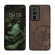 Kwmobile Poco F5 Pro tok, barna, fa/szilikon, 61662.01