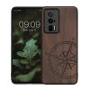 Kwmobile Poco F5 Pro tok, barna, fa/szilikon, 61662.01