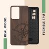 Kwmobile Poco F5 Pro tok, barna, fa/szilikon, 61662.01