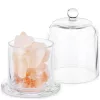 Difuzor Navaris cu cristale de sare roz, aromaterapie, 11.3x8.4x8.4 cm, roz/transparent, sticla