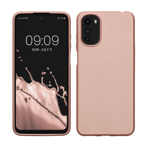 Kwmobile tok Motorola Moto E22/Moto E22i készülékhez, rózsaszín, szilikon, 61682.31