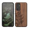 Kwmobile tok Samsung Galaxy A54 5G-hez, barna, fa/szilikon, 60799.06