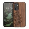 Kwmobile tok Samsung Galaxy A54 5G-hez, barna, fa/szilikon, 60799.06