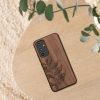 Kwmobile tok Samsung Galaxy A54 5G-hez, barna, fa/szilikon, 60799.06