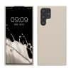 Kwmobile tok Samsung Galaxy S22 Ultra készülékhez, krémszínű, szilikon, 56765.125
