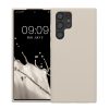 Kwmobile tok Samsung Galaxy S22 Ultra készülékhez, krémszínű, szilikon, 56765.125